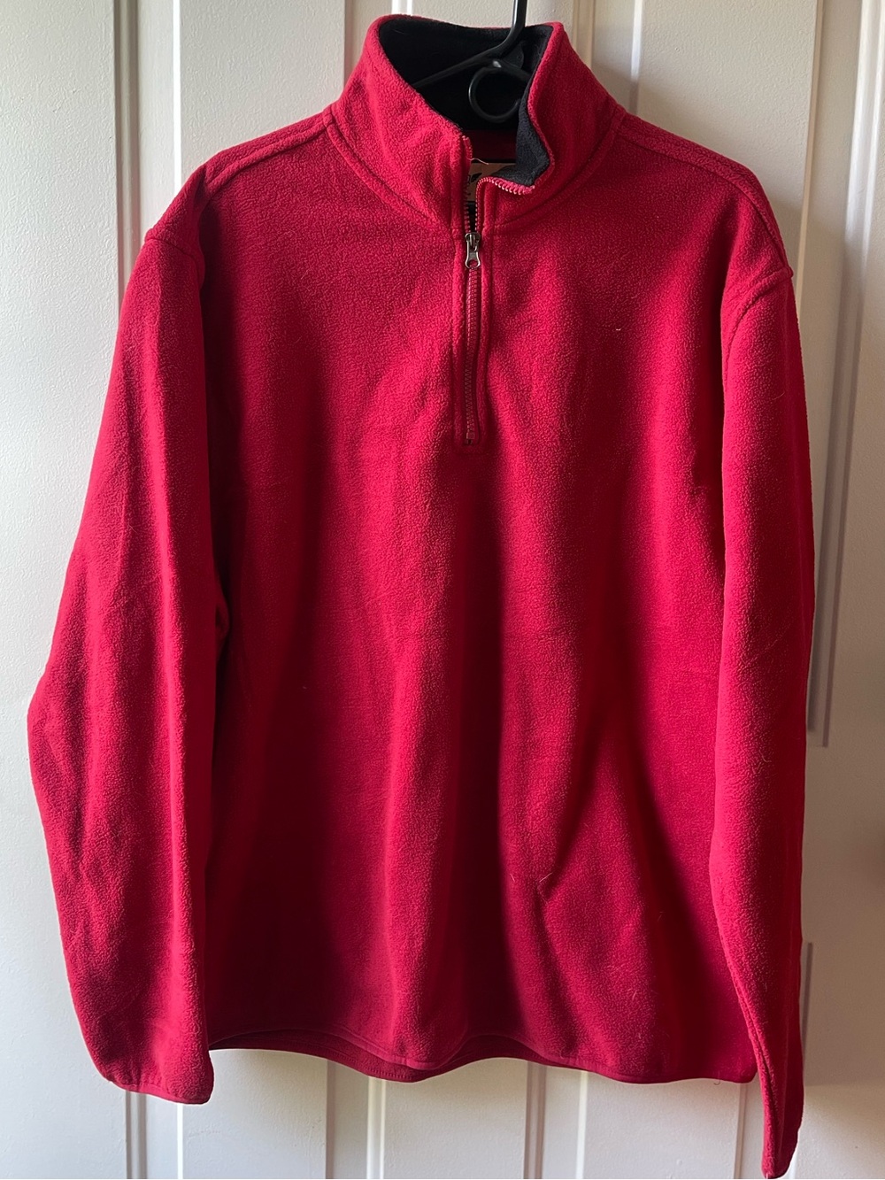 Q- Active Men's Red Quarter-Zip Fleece Pullover